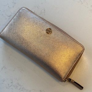 Rose gold long wallet